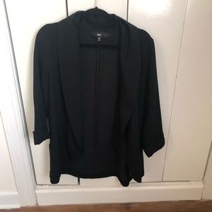 Black Loose- Fitting Blazer